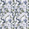 black-grey botanical cotton fabric from Christian Lacroix