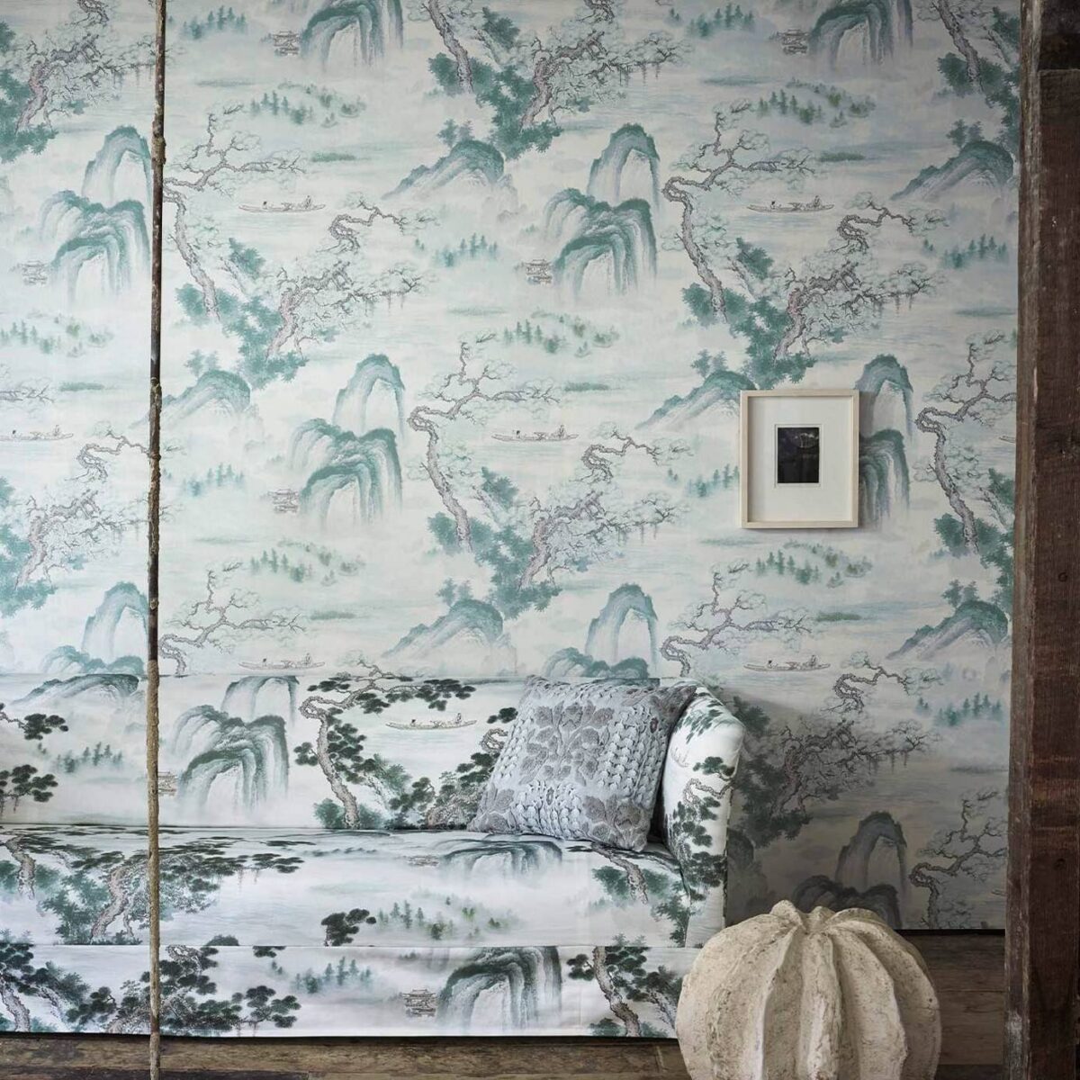 Moresque Glaze Wallpaper - Indigo by Moresque Glaze Wallpaper - Indigo from