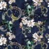 blue botanical cotton fabric from Christian Lacroix