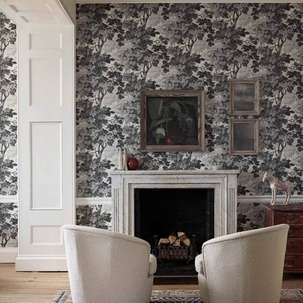 Richmond Park Wallpaper - Charcoal by Richmond Park Wallpaper - Charcoal from