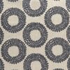 blue spotted embroideried fabric from Clarke & Clarke