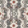 black-grey animal linen fabric from Emma Shipley