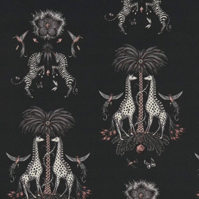 Creatura Linen Fabric - Charcoal swatch