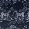 blue animal velvet-chenille fabric from Emma Shipley