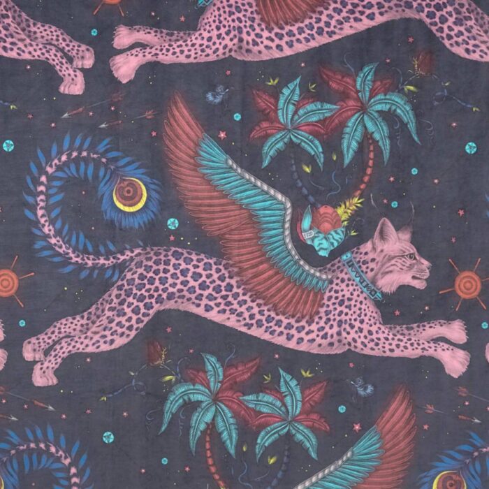 Lynx Velvet Fabric - Navy swatch
