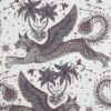black-grey animal cotton fabric from Emma Shipley