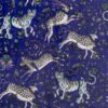 blue animal velvet-chenille fabric from Emma Shipley