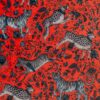 red animal velvet-chenille fabric from Emma Shipley