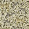 black-grey animal linen fabric from Emma Shipley