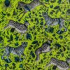 green animal velvet-chenille fabric from Emma Shipley