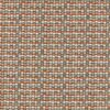 orange geometric jacquard fabric from Clarke & Clarke