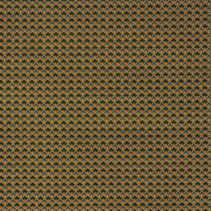 Lyra Fabric - Spice / Forest swatch