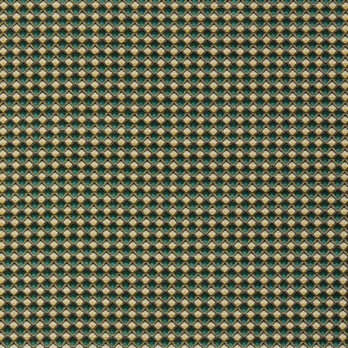 Lyra Fabric - Teal / Citrus swatch