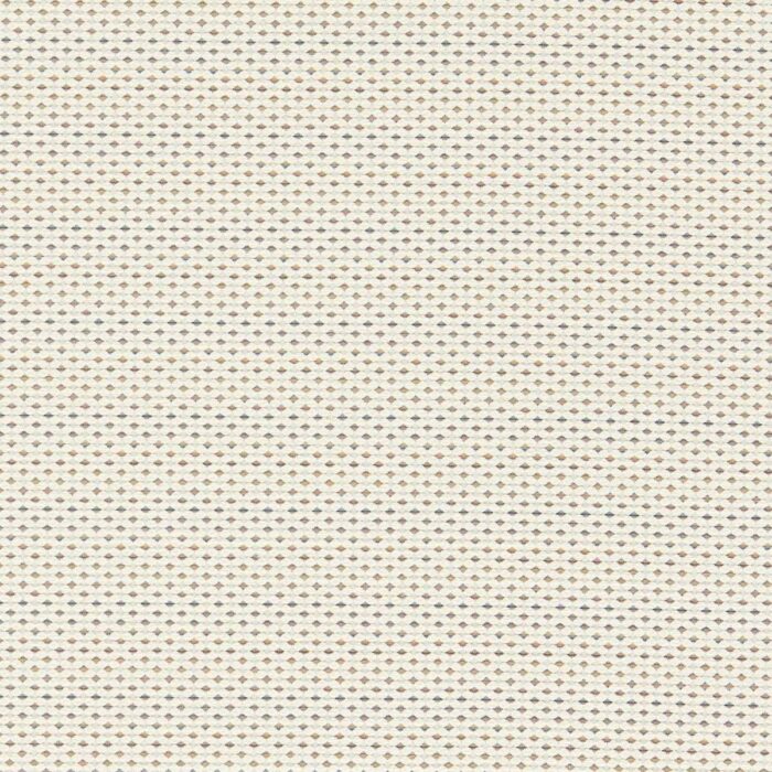 Pavo Fabric - Ivory / Denim swatch
