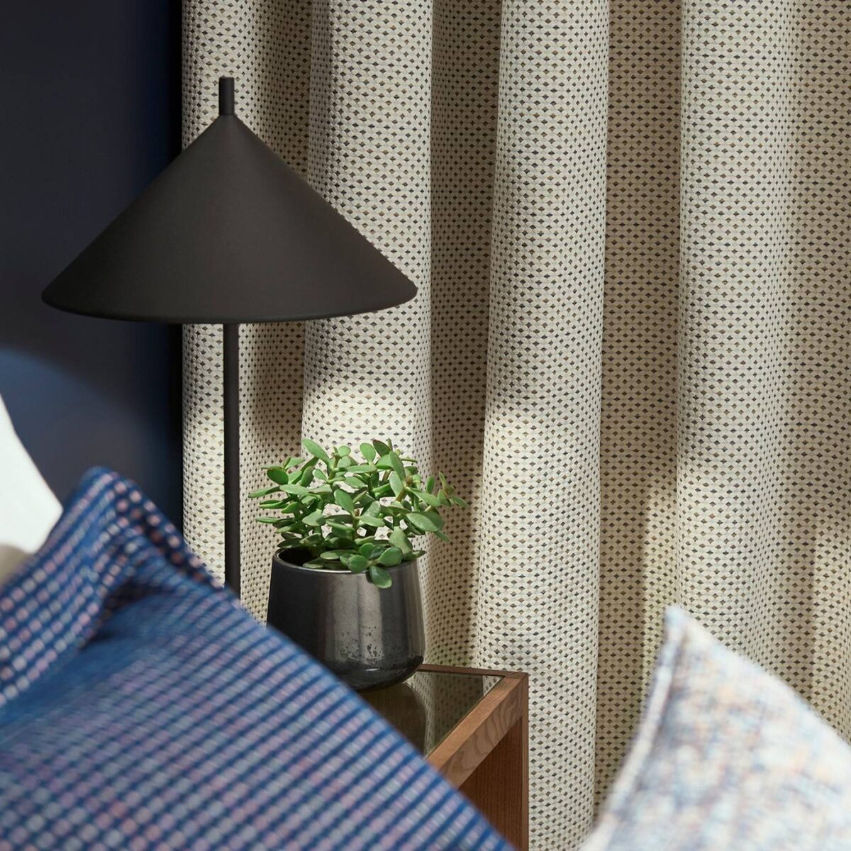 Pavo Fabric - Ivory / Denim by Pavo Fabric - Ivory / Denim from