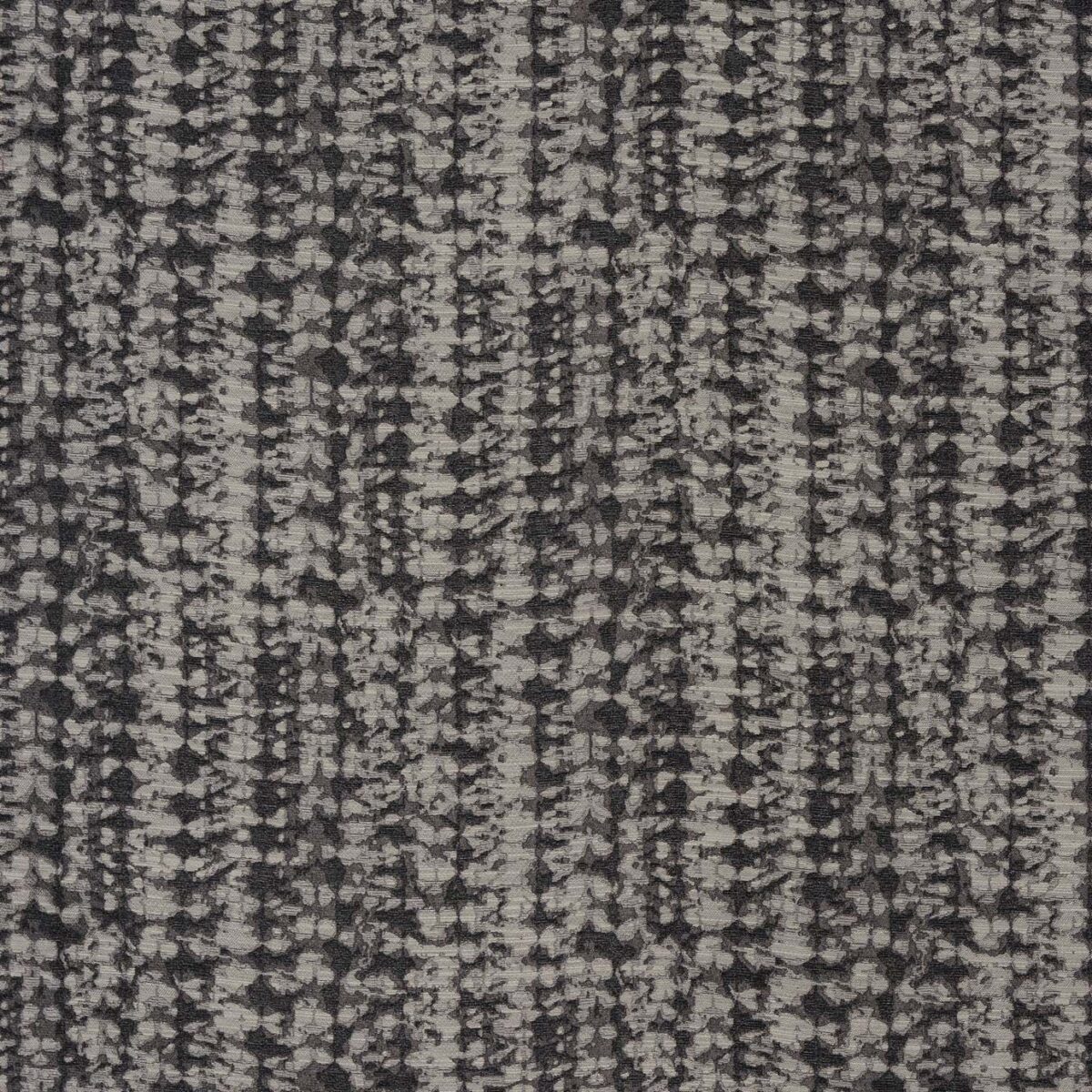 black-grey striped jacquard fabric from Porter & Stone