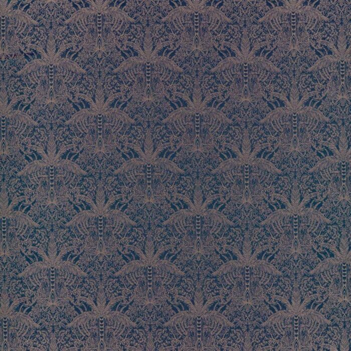 Leopardo Fabric - Midnight / Copper swatch