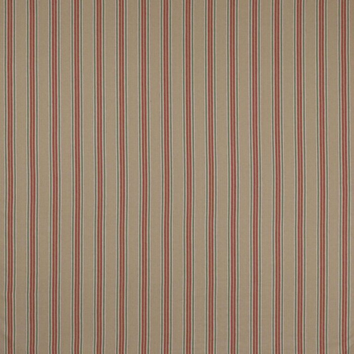 Gillan Stripe Fabric - Red / Green swatch