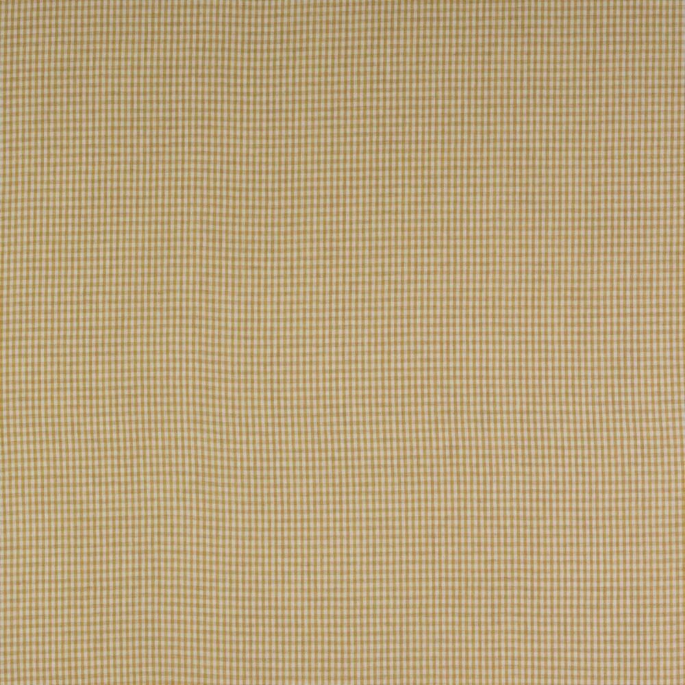 yellow checked linen fabric from Colefax & Fowler