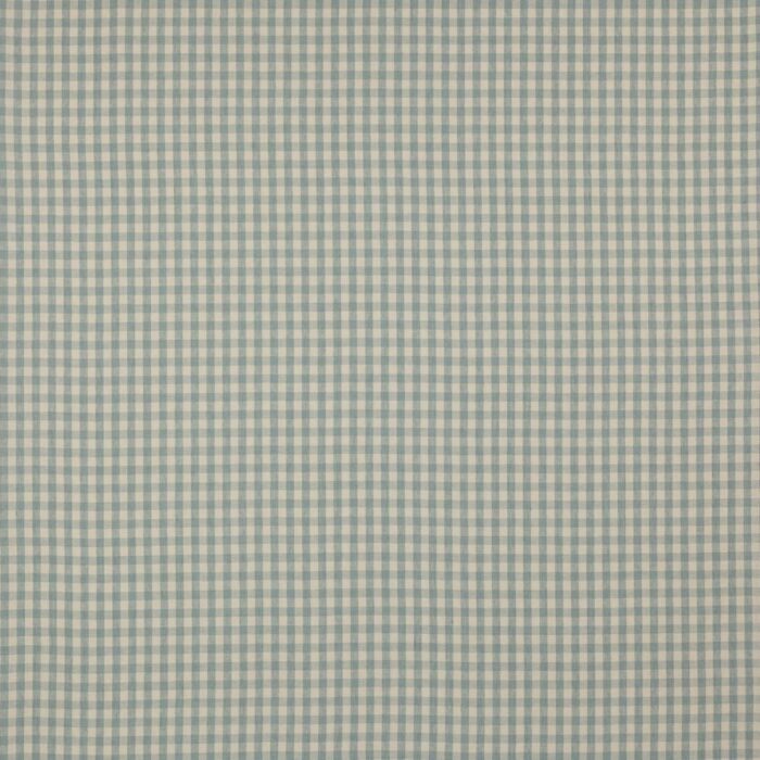 Minack Check Fabric - Pale Blue swatch