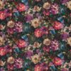 multicolour botanical velvet-chenille fabric from Clarke & Clarke