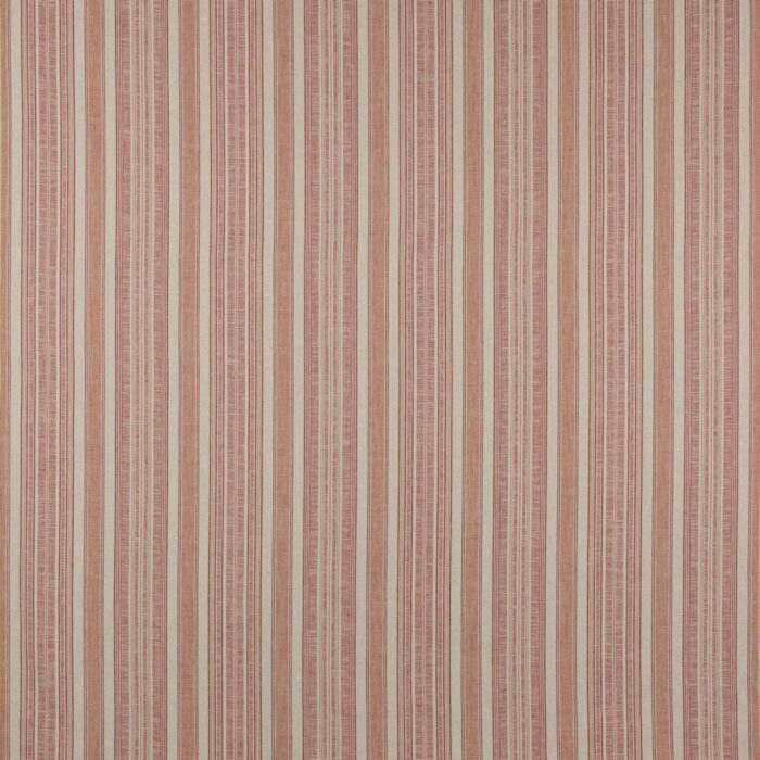 Porth Stripe Fabric - Red swatch