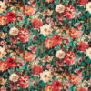 multicolour botanical velvet-chenille fabric from Clarke & Clarke