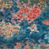 multicolour botanical velvet-chenille fabric from Clarke & Clarke