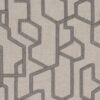 black-grey geometric embroideried fabric from Clarke & Clarke
