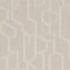 white geometric embroideried fabric from Clarke & Clarke