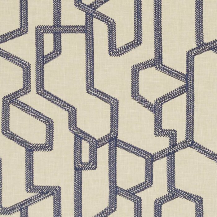Labyrinth Fabric - Midnight swatch