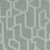 blue geometric embroideried fabric from Clarke & Clarke