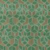 green geometric velvet-chenille fabric from Designers Guild