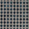 blue geometric velvet-chenille fabric from Clarke & Clarke