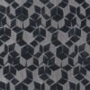 black-grey geometric velvet-chenille fabric from Designers Guild