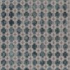 blue geometric velvet-chenille fabric from Clarke & Clarke
