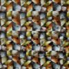 brown geometric velvet-chenille fabric from Designers Guild