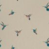 multicolour animal embroideried fabric from Clarke & Clarke