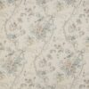 black-grey botanical linen fabric from Colefax & Fowler