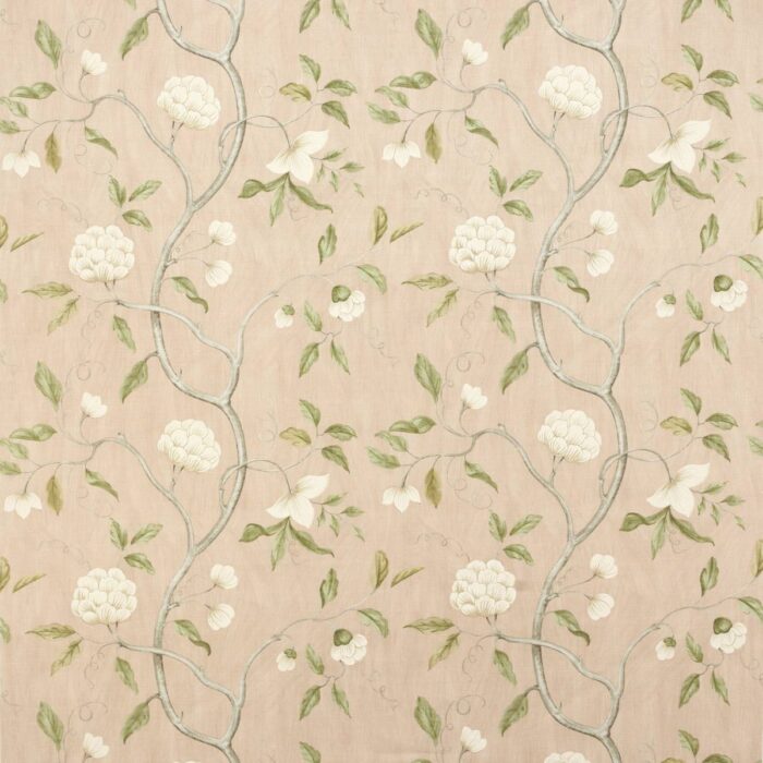 Snow Tree Fabric - Old Pink swatch