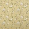 yellow botanical linen fabric from Colefax & Fowler