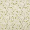 black-grey botanical linen fabric from Colefax & Fowler