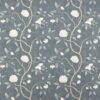 blue botanical linen fabric from Colefax & Fowler