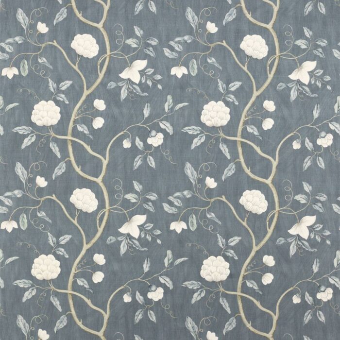 Snow Tree Fabric - Blue swatch