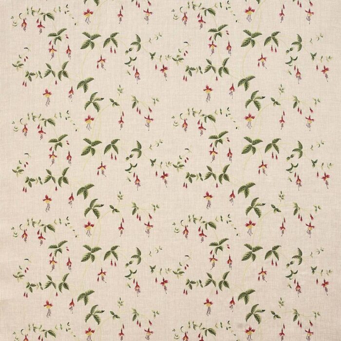 Viviers Fabric - Red / Green swatch