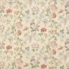 multicolour botanical linen fabric from Colefax & Fowler