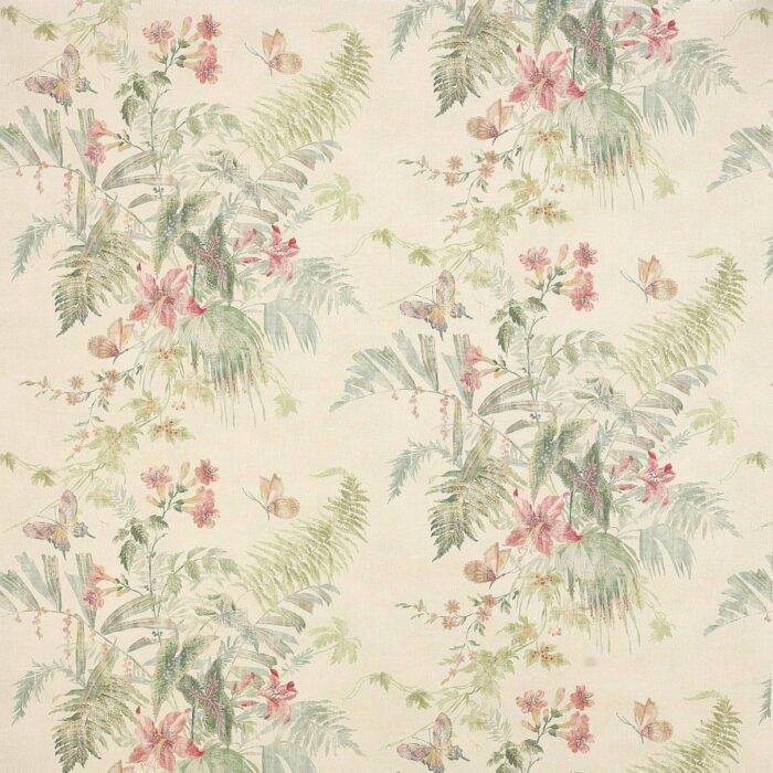 Callista Fabric - Pink / Green swatch