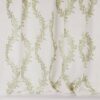 green botanical embroideried fabric from Colefax & Fowler