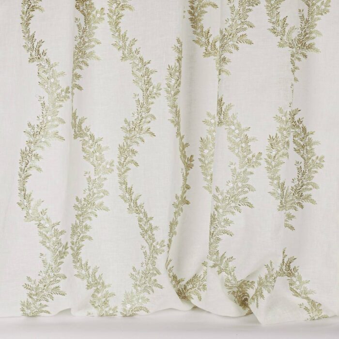 Liliana Fabric - Leaf Green fabric swatch F4811-01