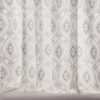 white traditional embroideried fabric from Colefax & Fowler